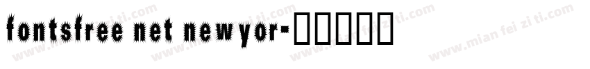 fontsfree net newyor字体转换